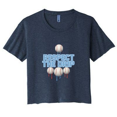 Respect The Drip Baseball Ice Crop Top