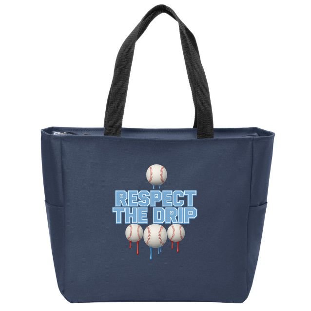 Respect The Drip Baseball Ice Zip Tote Bag