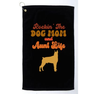 Rockin' The Dog Mom And Aunt Life Designs Great Gift Platinum Collection Golf Towel