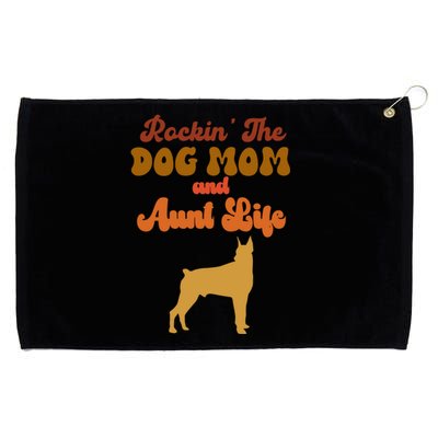 Rockin' The Dog Mom And Aunt Life Designs Great Gift Grommeted Golf Towel