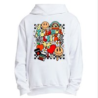 Retro Teacher Daisy Colorful Elementary School Teacher Urban Pullover Hoodie