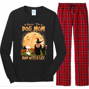 Rocking The Dog Mom And Witch Life Bichon Frise Halloween Cute Gift Long Sleeve Pajama Set