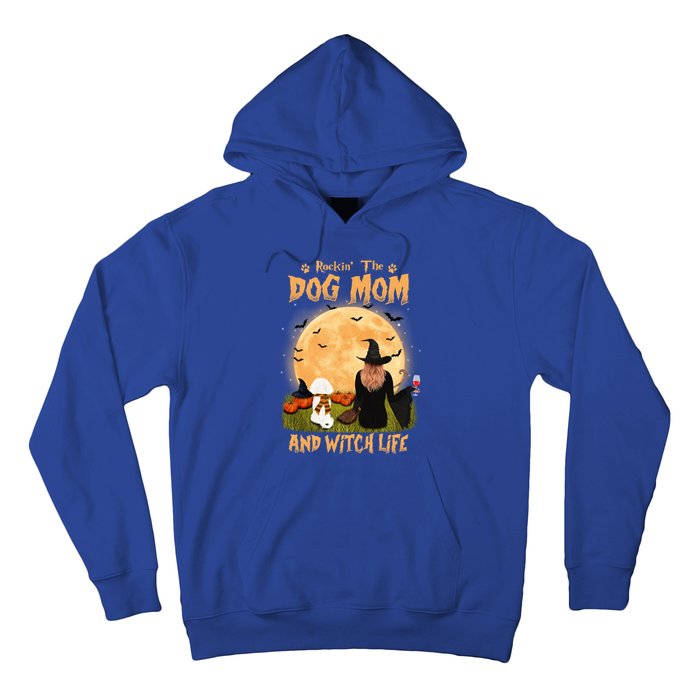 Rocking The Dog Mom And Witch Life Bichon Frise Halloween Cute Gift Hoodie