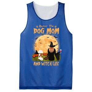 Rocking The Dog Mom And Witch Life Bichon Frise Halloween Cute Gift Mesh Reversible Basketball Jersey Tank