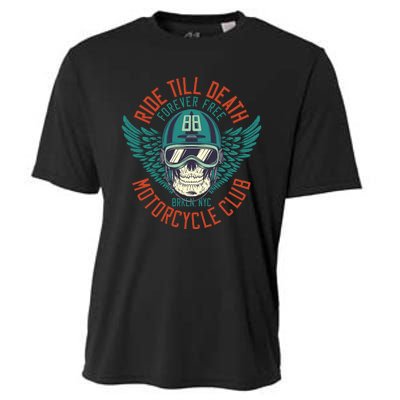 Ride Till Death Motorcycle Club Cooling Performance Crew T-Shirt