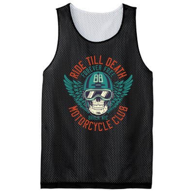 Ride Till Death Motorcycle Club Mesh Reversible Basketball Jersey Tank