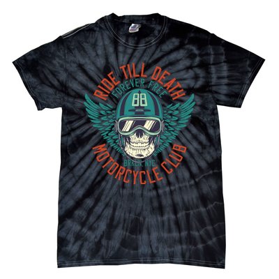 Ride Till Death Motorcycle Club Tie-Dye T-Shirt