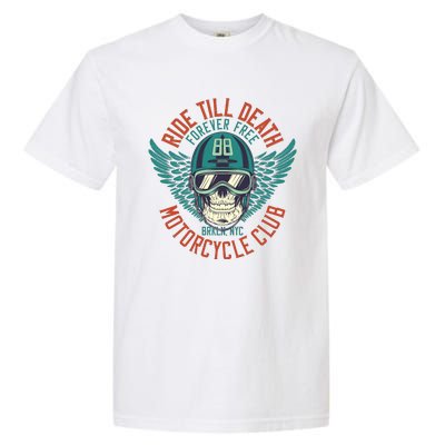 Ride Till Death Motorcycle Club Garment-Dyed Heavyweight T-Shirt