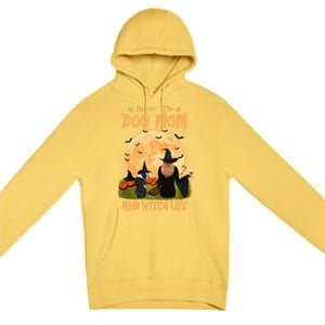 Rocking The Dog Mom And Witch Life Boston Terrier Halloween Gift Premium Pullover Hoodie