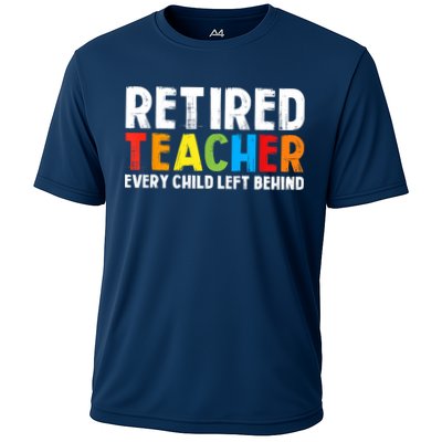 Retired Teacher Every Child Left Behind Retirement Performance Shirt