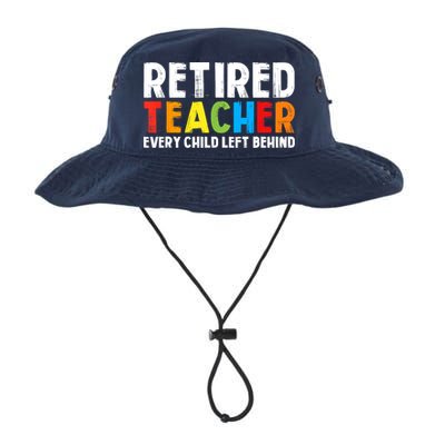 Retired Teacher Every Child Left Behind Retirement Bucket Hat