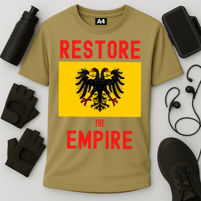 Restore The Empire Monarchist Catholic Habsburg Cooling Performance Crew T-Shirt