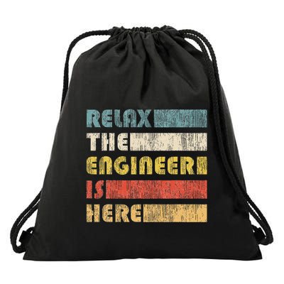 Relax The Engineer For Engineers Drawstring Bag