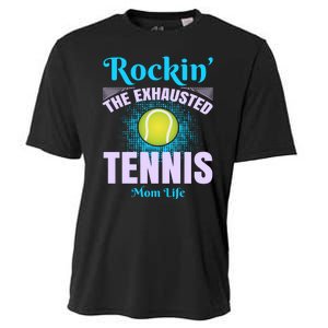 Rockin' The Exhausted Tennis Mom Life Cooling Performance Crew T-Shirt