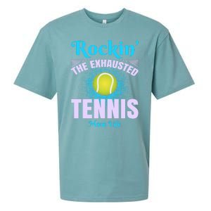 Rockin' The Exhausted Tennis Mom Life Sueded Cloud Jersey T-Shirt