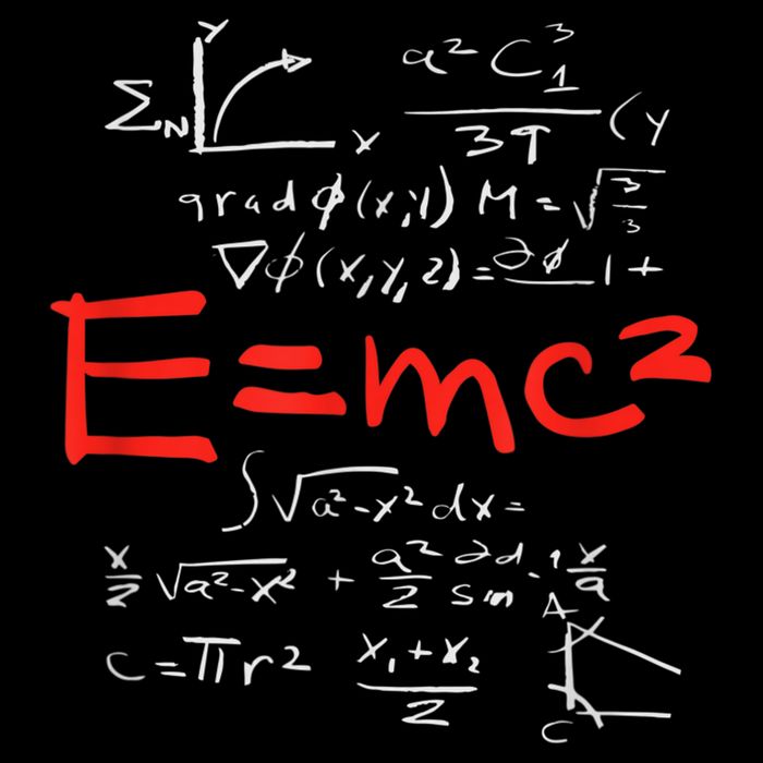 Relativity Theory E = Mc2 Theory Equation Physics Study Full-Length Apron With Pockets