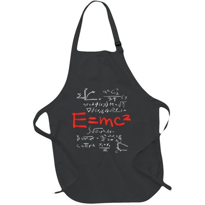 Relativity Theory E = Mc2 Theory Equation Physics Study Full-Length Apron With Pockets