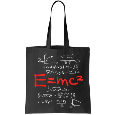 Relativity Theory E = Mc2 Theory Equation Physics Study Tote Bag