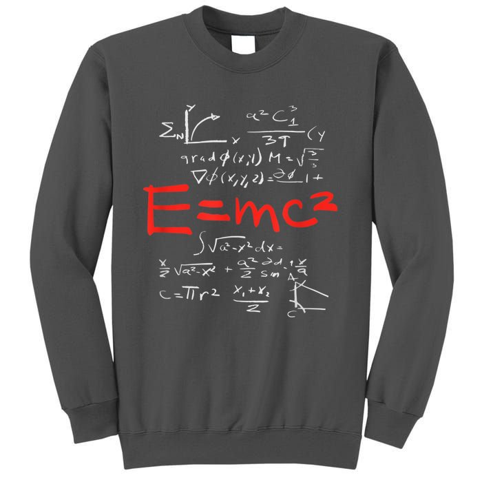 Relativity Theory E = Mc2 Theory Equation Physics Study Tall Sweatshirt