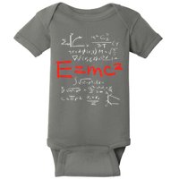Relativity Theory E = Mc2 Theory Equation Physics Study Baby Bodysuit