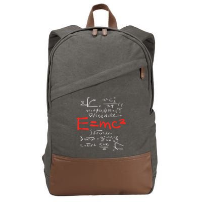 Relativity Theory E = Mc2 Theory Equation Physics Study Cotton Canvas Backpack