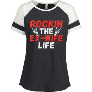 Rockin The Ex Wife Life Divorce Ex Wife Enza Ladies Jersey Colorblock Tee