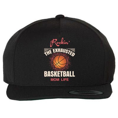 Rocki'n The Exhausted Basketball Mom Life Wool Snapback Cap