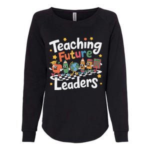 Retro Teaching Future Leaders Teacher 100 Days Of School Womens California Wash Sweatshirt