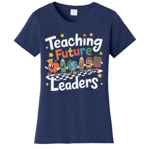 Retro Teaching Future Leaders Teacher 100 Days Of School Women's T-Shirt