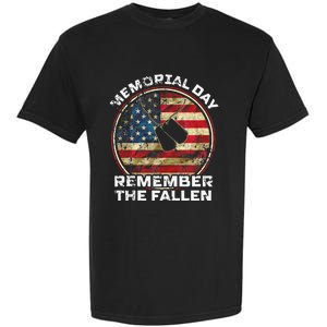 Remember The Fallen Veteran Military Happy Memorial Day Garment-Dyed Heavyweight T-Shirt