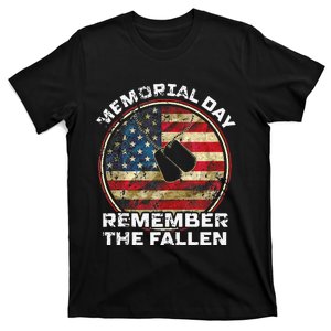 Remember The Fallen Veteran Military Happy Memorial Day T-Shirt