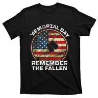 Remember The Fallen Veteran Military Happy Memorial Day T-Shirt