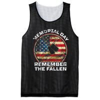 Remember The Fallen Veteran Military Happy Memorial Day Mesh Reversible Basketball Jersey Tank