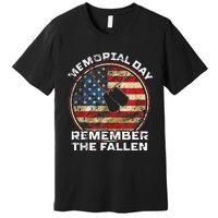 Remember The Fallen Veteran Military Happy Memorial Day Premium T-Shirt