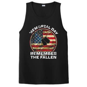 Remember The Fallen Veteran Military Happy Memorial Day PosiCharge Competitor Tank