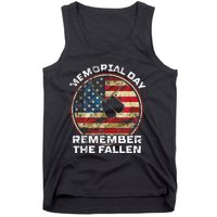 Remember The Fallen Veteran Military Happy Memorial Day Tank Top