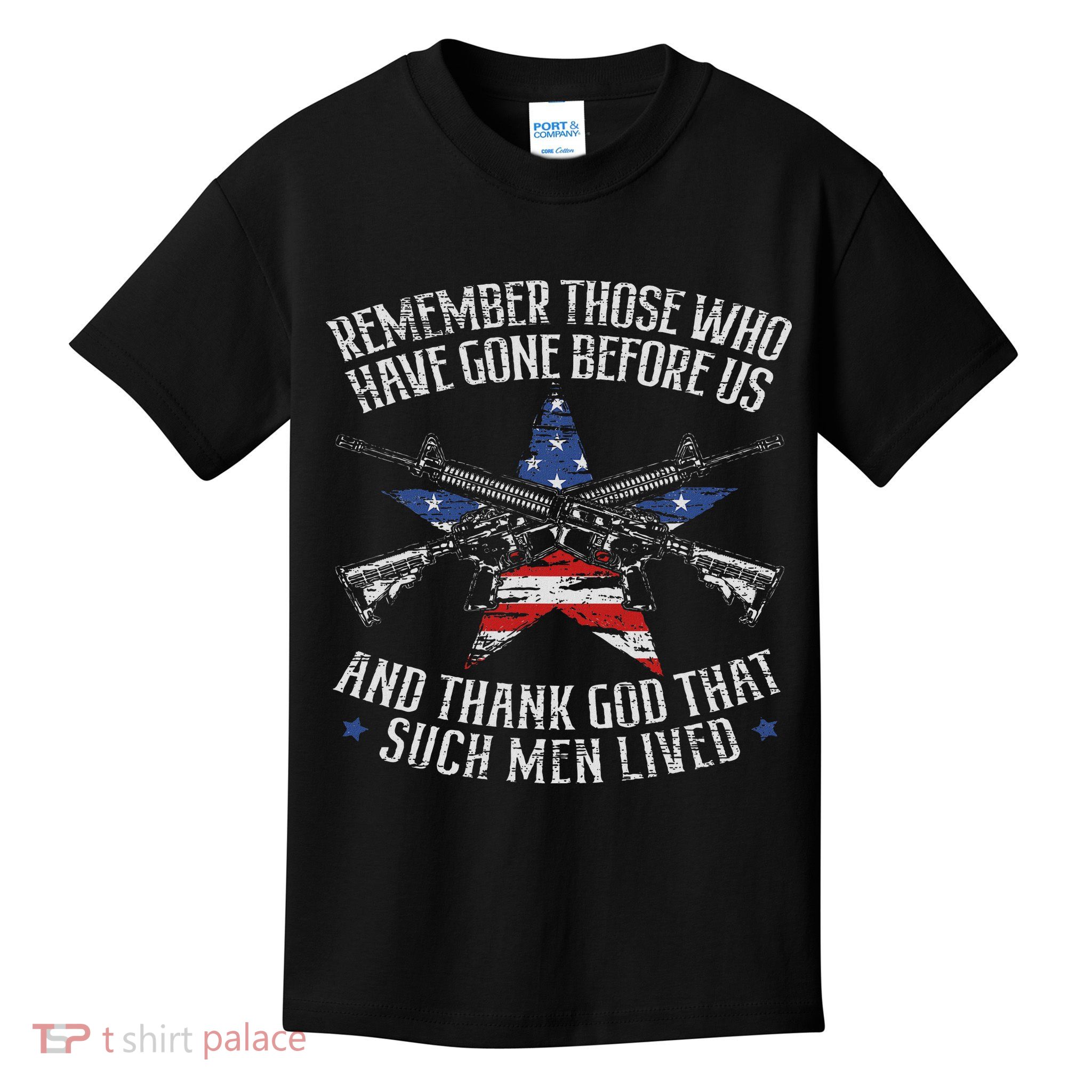 Remember The Fallen Soldiers Usa Flag American Memorial Day Kids T-Shirt