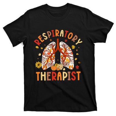 Respiratory Therapist Fall Lung Thanksgiving Pulmonologist T-Shirt