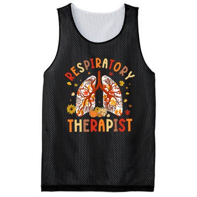 Respiratory Therapist Fall Lung Thanksgiving Pulmonologist Mesh Reversible Basketball Jersey Tank