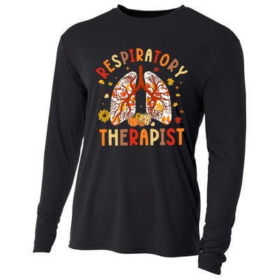 Respiratory Therapist Fall Lung Thanksgiving Pulmonologist Cooling Performance Long Sleeve Crew