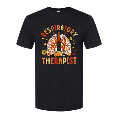 Respiratory Therapist Fall Lung Thanksgiving Pulmonologist Softstyle CVC T-Shirt