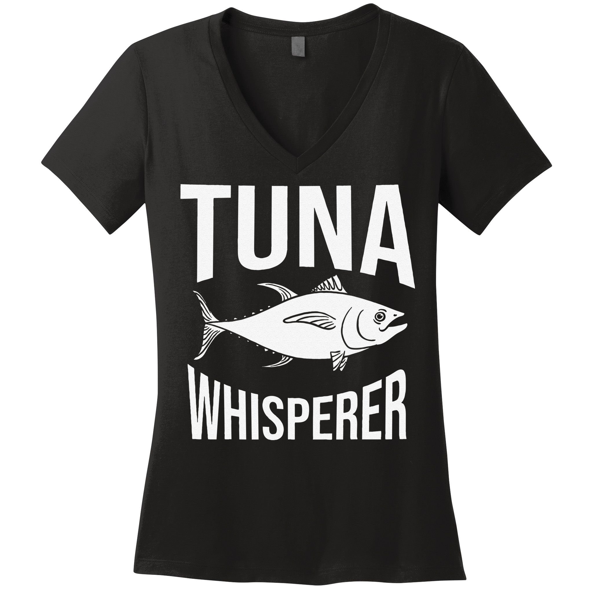 Red Tuna Fishing Bluefin Tuna Fish Women's V-Neck T-Shirt