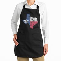 Retro Texas Flag Map Apron