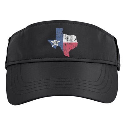 Retro Texas Flag Map Adult Drive Performance Visor