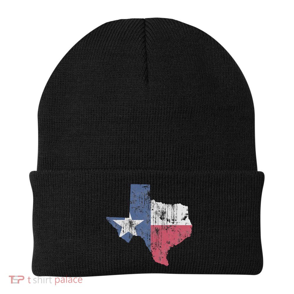 Retro Texas Flag Map Beanie