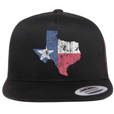 Retro Texas Flag Map Flatbill Hat