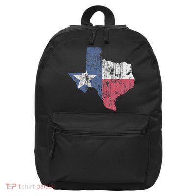 Retro Texas Flag Map 16 in Basic Backpack