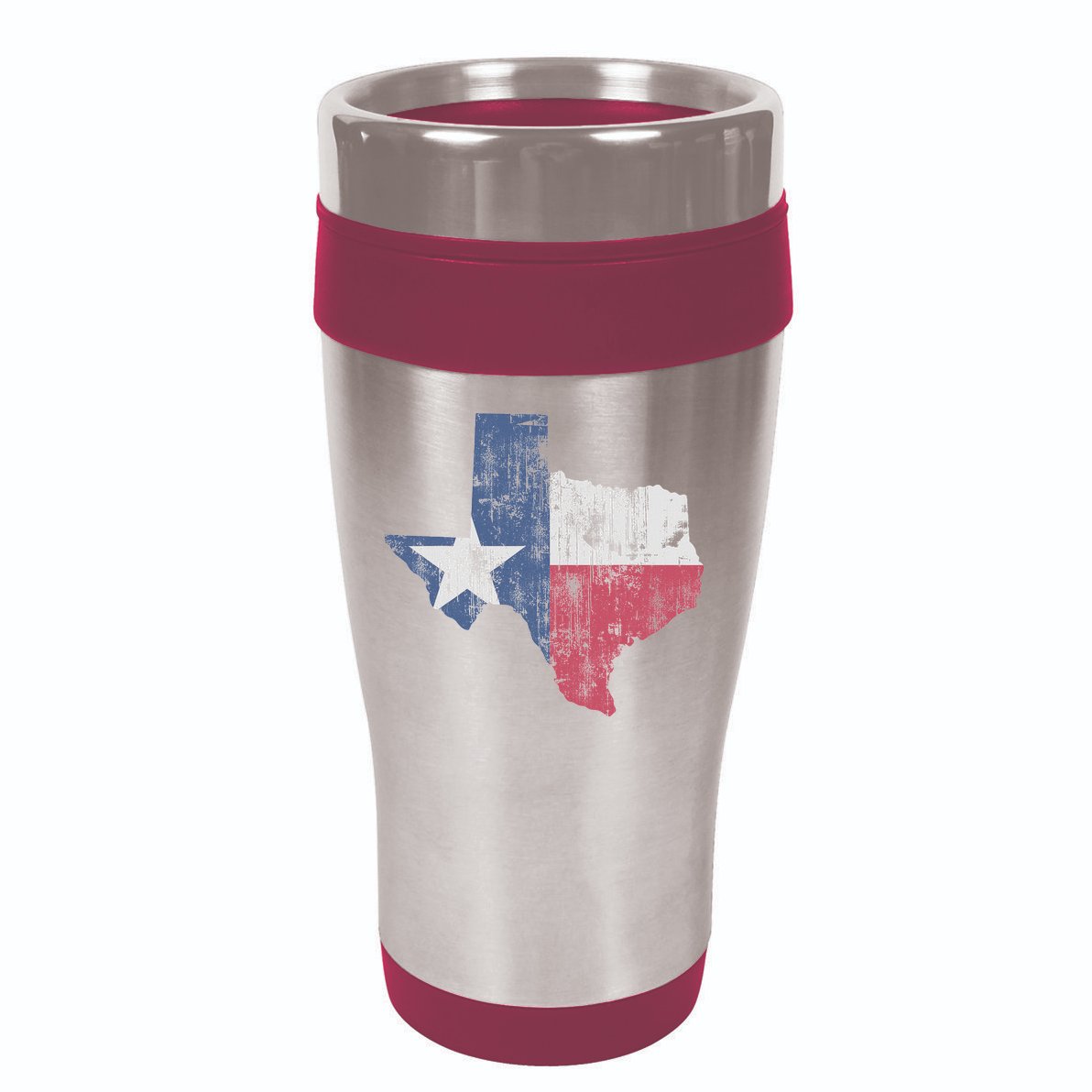 Retro Texas Flag Map 16oz Travel Tumbler