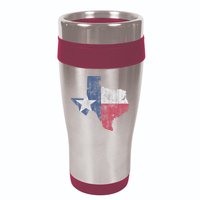 Retro Texas Flag Map 16oz Travel Tumbler