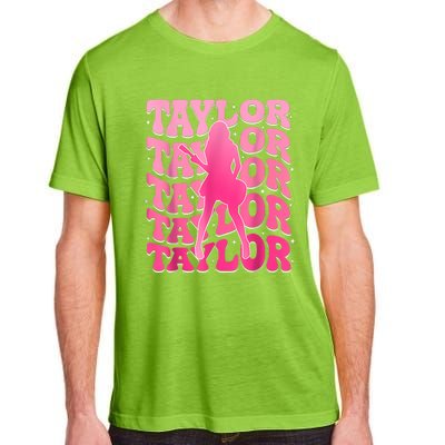 Retro Taylor First Name Personalized 80s Adult ChromaSoft Performance T-Shirt